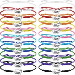 Rtteri 20개 치어리더 선물 치어 브레이슬릿 걸스 참 조절 가능 치어팀 주얼리 액세서리 대량 구매