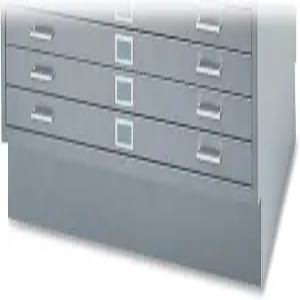 Safco 제품 플랫 파일 폐쇄형 베이스 5드로워 4994GR 별도 판매 그레이