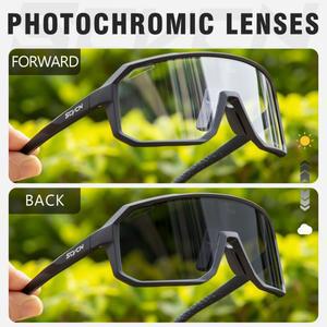 SCVCN Photochromic 사이클링 선글라스 남자 MTB 자전거 스포츠 안경 고글 UV400 여자 타기 운전