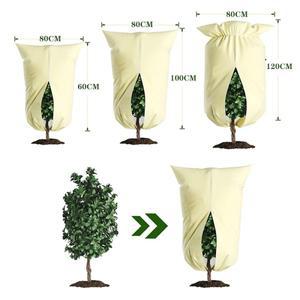 재사용 가능한 겨울 식물 따뜻한 커버 부직포, 야외 마당 동결 방지 가방, 서리 보호