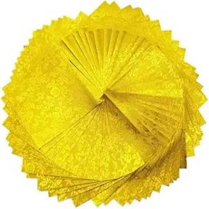 종이접기 종이 100장 종이팩 골드 종이학 6x6인치 접이식 학 장식 카드스톡