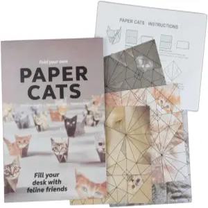 DIY 오리가미 종이 고양이 키트 ？ 인형 접기 50매 책상 장식 및 홈 디스플레이를 위한 창의적인 공예 활동