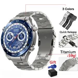 호환  화웨이 워치 얼티메이트용 솔리드 티타늄 스트랩 초경량 시계 밴드 화웨이 GT 3 GT2 프로 밴드 GT3