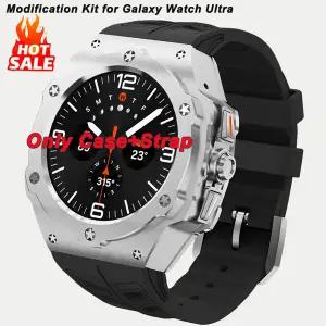 호환   시계 울트라 47mm 스테인레스 스틸 케이스 실리콘 스트랩에 대한 고급 수정 키트 울트라 47mm DIY A
