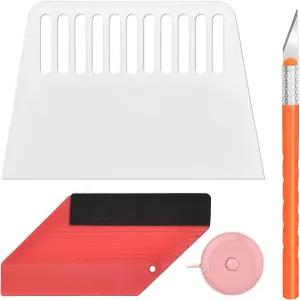 멜런머 필 앤 스틱 벽지 스무딩 도구 키트 탈착식 셀프 접촉 종이 도포 걸이 비닐 백스플래시 클린 윈도우