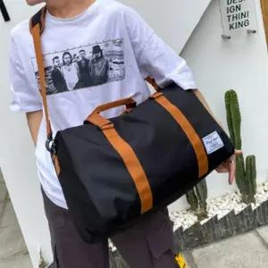 [신상오픈런]남녀공용 캐주얼 캔버스 멀티포켓 보스턴백 (33138399)