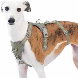 헌트부 탈출 방지 반려견 하네스 - 당김 미끄러짐 없음 완전 반사 조절 가능한 소형 중형 대형견용 7점