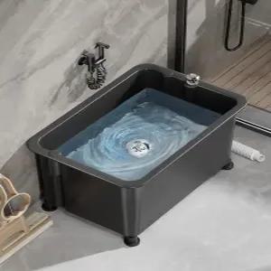 이동식 세척통 업소용 빠는 물걸레 화장실 학교 회사 청소용품 마대자루