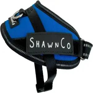 숀코 에센셜 프로 개 하네스 3개의 목줄 클립과 탈착식 반사형 측면 패치 소형 중형 및 대형견을 위한 조절