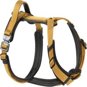 중간 크기 개를 위한 PawsPassion 개 하네스 금속 하드웨어 인체공학적 Y자형 디자인 부드러운 패딩 핸들