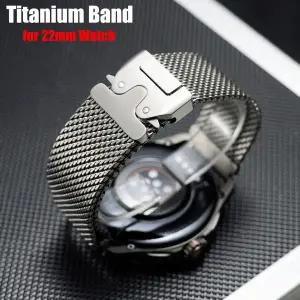 호환  Garmin Venu 3Venu 2 Forerunner 955965945935 용 22mm 순수 티타늄 스트랩 Huawei Watch 44 Pro GT2