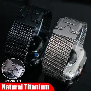 호환   Watch 용 티타늄 밴드 iWatch Ultra 시리즈 10 SE 49mm 46mm 45mm 44mm 팔찌 용 밀라노 비즈니스 시