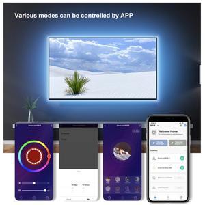 스마트 LED 스트립 조명 RGB 5050 투야 와이파이 지그비 전화 제어 USB 유연한 리본 테이프, TV 백라이트