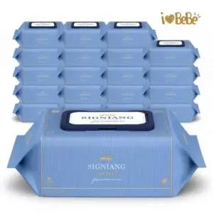 시그니앙 더블루 레이온100 75g 77매 20팩 캡형 아기물티슈 558638