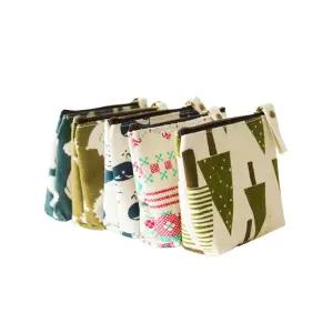 천 면 복주머니 동전지갑 화장품 파우치 mtF9+6joJ