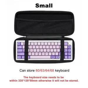 호환  키보드 주최자 하드 케이스 키보드 보관 가방 방진 보호 상자 60 68 87 98 100 104 108 식
