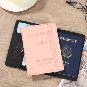 탄성 고정 밴드 해킹방지 여권지갑 케이스 AmC7+7Aot