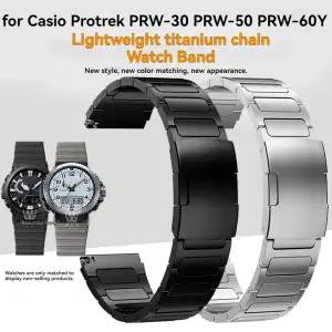 호환  Casio Protrek PRW-30 PRW-50 PRW-60Y PRW-70 시리즈 23mm 남성용 시계 밴드 PRW30 PRW50 PRW60 PRW7