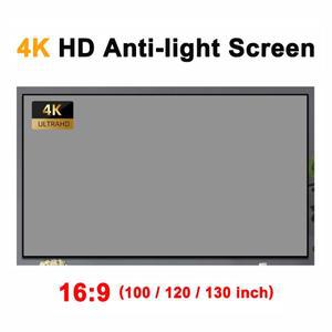 프로젝터 화면 안티 라이트 커튼 100 120 130 인치 16:9 홈 오피스 3D HD XGIMI H2 헤일로 MO GO