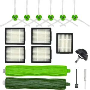 iRobot Roomba i7+ i6+ i3+ i8+ i4+ i5+ i2+ i1+ i 시리즈 로봇 진공 부착용 교체 부품 키트 고무 브러시