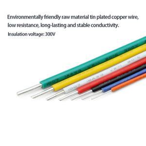 UL1007 단심 전선 26 24 22 20 18 16 14AWG PVC 절연 연질 주석 도금 구리 유연 전자 케이블 라인 2/5/10M