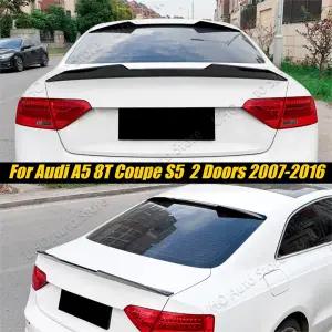 호환  아우디 A5 8T 쿠페 스포츠 S5 RS5 B8 8T 2도어 2007-2016용 자동차 테일 루프 중간 테일게이트 윙 키