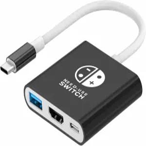 닌텐도 스위치 도킹 스테이션과 호환되는 BIYTC 도크 휴대용 TV 어댑터 지원 4K/30Hz 스위치/OLED용 호환