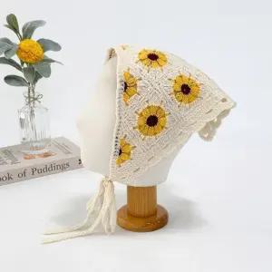 [신상오픈런]여성 수공예 배색 꽃 여름 헤어랩 (33650076)