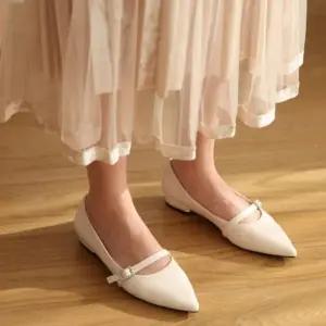 [신상오픈런]버클플랫슈즈 뾰족코 하객룩 봄단화 키큰녀 (30316910)