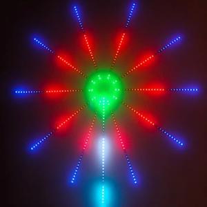 5V RGB 불꽃놀이 스트립 라이트 LED 블루투스 24키 리모컨 USB WS2812 색상 변경 스마트 램프 음악 동기화