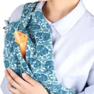 수염 드래곤 슬링 캐리어 통기성 도마뱀 슬링백 조절 가능한 파충류 가방 기니 피그 햄스터 게코 페럿용