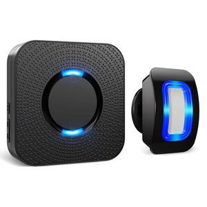 무선 모션 센서 LED 조명 - 가정, 비즈니스, 상점, 사무실, 학교를 위한 500피트 범위 경고 모니터링 시스템으로 도어 센서를 울리는 동작 감지 경보음