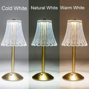 LED 테이블 램프 USB 터치 디밍 야간 조명, 커피 바 분위기 눈 보호 독서등, 침실 장식