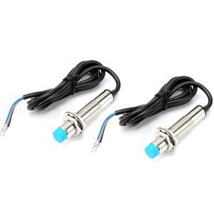 제시니 2PCS M12 유도 근접 센서 스위치, NPN NO DC6-36V 4mm 감지 거리, LJ12A3-4-Z /BX