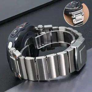 호환   워치 8 44mm 40mm 8 클래식 46mm용 티타늄 스트랩 울트라 2025 2024용 고급 티타늄 밴드