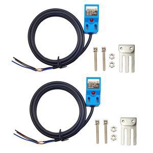 Haldzemo 유도 근접 센서 SN04-N NPN NO 정상 개방 감지 접근 스위치(파란색, 2팩)