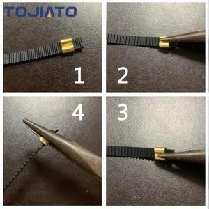 Ender3 CR10 3D 프린터 (구리 버클) 용 2GT 오픈 타이밍 고무 벨트 폭 6mm 20pcs 미리 누르면