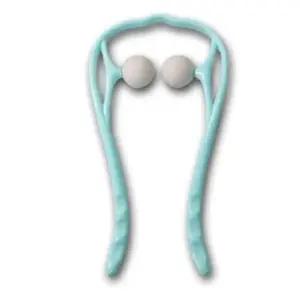 세가지 색상 그립감 좋은 목 안마기 목어깨안마기 쿠션 전