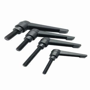 1PC M4 M5 M6 M8 M10 M12 클램핑 레버 기계 조정 가능한 핸들 잠금 외부 수나사 손잡이