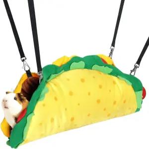 타코 햄스터 해먹 은신처 터널 하우스 쥐 장난감 케이지 액세서리 침대 페럿 기니 피그 친칠 슈가 글라이더