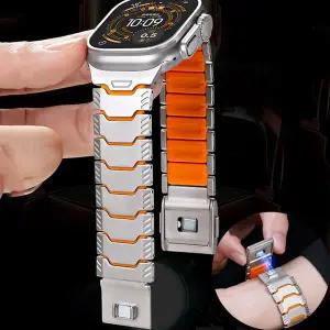 호환  워치 울트라 3 2 49mm용 새 티타늄 메탈 스트랩 아이워치 시리즈 11 10 46mm 9 8 7 45mm SE 3 44mm용