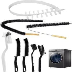 JUNTIANZE 8팩 세탁기 청소 브러시 키트 전면 하중 도구 액세서리 좁은 공간과 고무 씰용