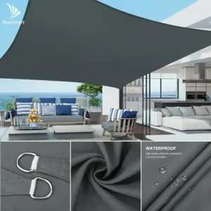 방수 옥스포드 그레이 사각형 직사각형 그늘 항해 정원 테라스 캐노피 수영 태양 야외 캠핑 야드 대피소