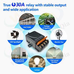 110V 220V 433Mhz 무선 원격 제어 스위치, 30A 고전력 RF 릴레이 모듈, 1000m 팬 라이트 펌프 오토바이 DI