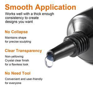 10ml 3D 네일 아트 젤 - DIY 디자인, 방수 조각 젤, 복잡한 및 모양을 위한