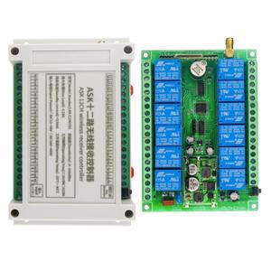 433MHZ 산업용 RF 무선 원격 제어 스위치 조명 농장 스마트 홈 전원 대 한 DC 12V-48V 12CH 릴레이 수신기