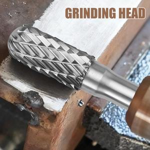 6/8mm 텅스텐 카바이드 로터리 파일 그라인딩 비트 밀링 커터 드릴 금속 목재 석재 연마 휠 조각 도구