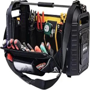 마루타이 24인치 대형 공구 토트백 오픈 탑 가방 29 포켓 헤비 듀티 방수 정리함 정비사 전기 기사용