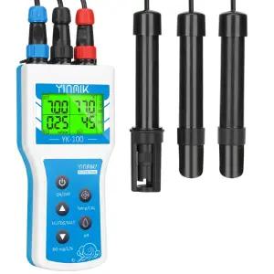 인믹 휴대용 용존 산소 측정기 염도 및 고도 보정 기능이 있는 스마트 DO 6 in 1 pH SALT EC TDS 테스터기