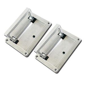 캐비닛 숨김 손잡이 아연 합금 사각 슬라이딩 도어 공구함 매립형 나무 LS523